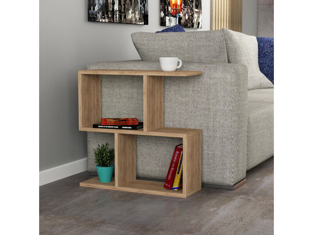 Mesa auxiliar de madera "Mania" - 60 x 20 x 60 cm - Roble