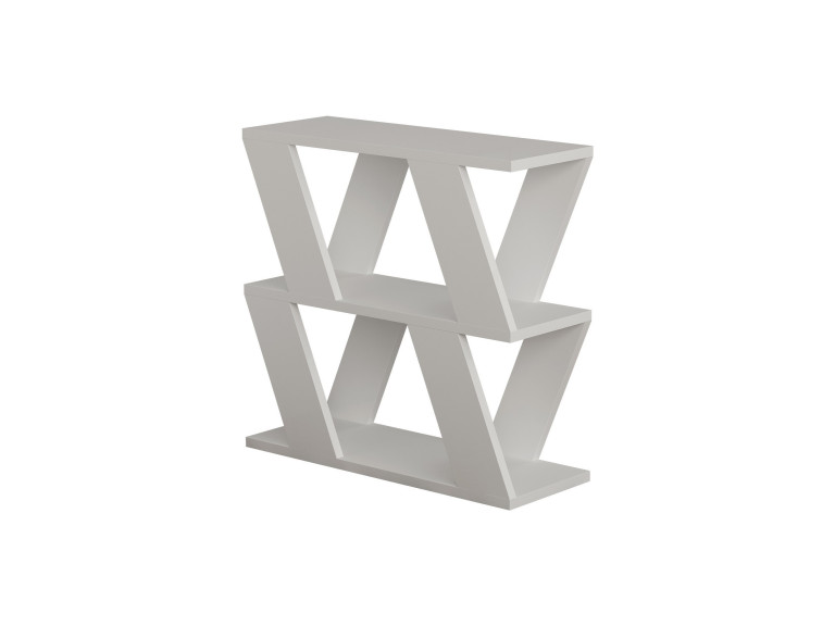 Mesa auxiliar de madera "Lazena" - 60 x 22 x 57 cm - Blanco