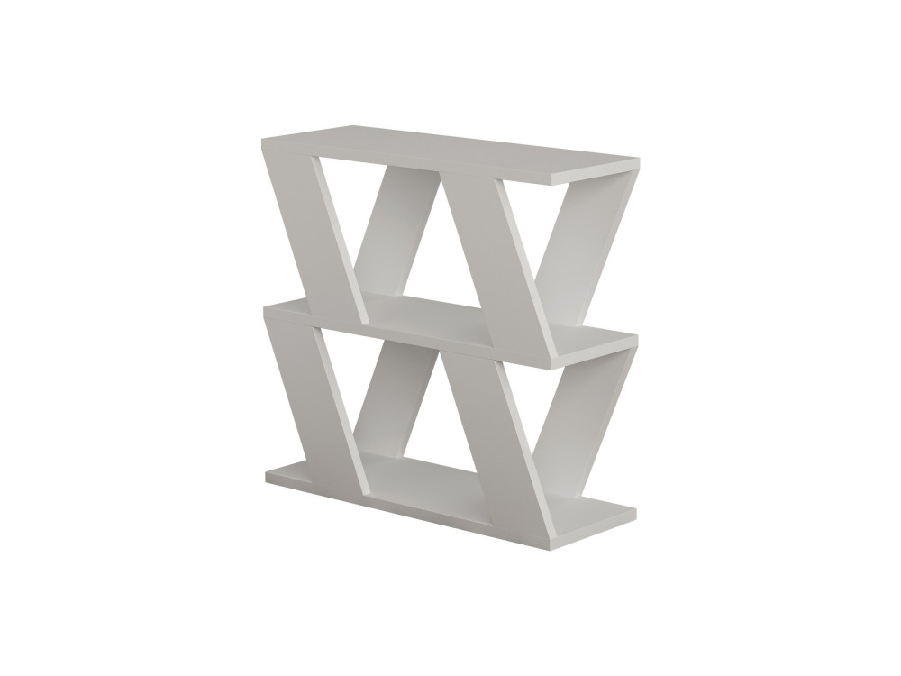 Mesa auxiliar de madera "Lazena" - 60 x 22 x 57 cm - Blanco
