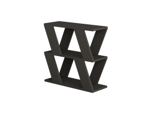 Mesa auxiliar de madera "Lazena" - 60 x 22 x 57 cm - Antracita