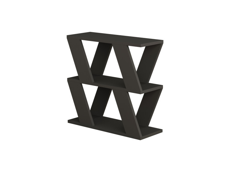 Mesa auxiliar de madera "Lazena" - 60 x 22 x 57 cm - Antracita