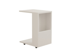 Mesa auxiliar de madera "Star" - 30 x 40 x 50 cm - Blanco