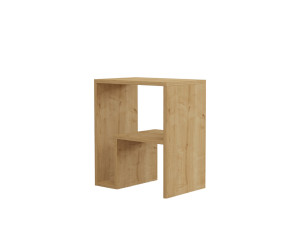 Mesa auxiliar de madera "Yepa" - 45 x 29 x 51 cm - Roble zafiro