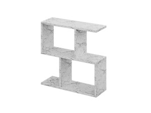 Mesa baja de madera "Homemania" 60 x 20 x 60 cm - mármol de Carrara