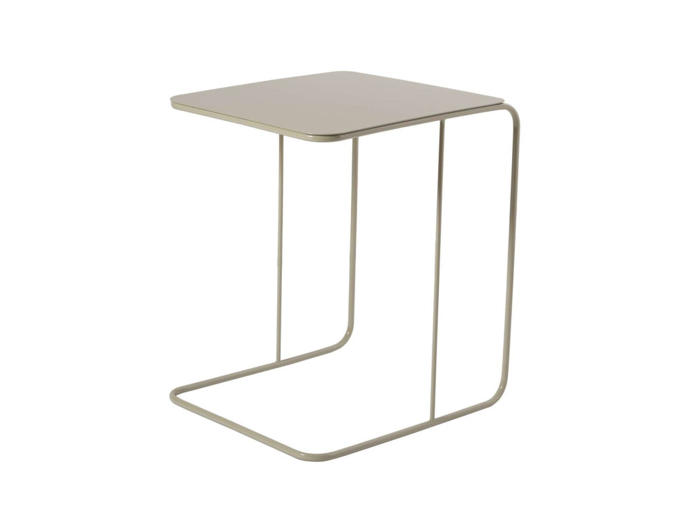 Mesa auxiliar de metal "Poeta" 47 x 46 x 57 cm - Topo