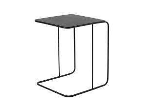 Mesa auxiliar de metal "Poet" 47 x 46 x 57 cm - Negro