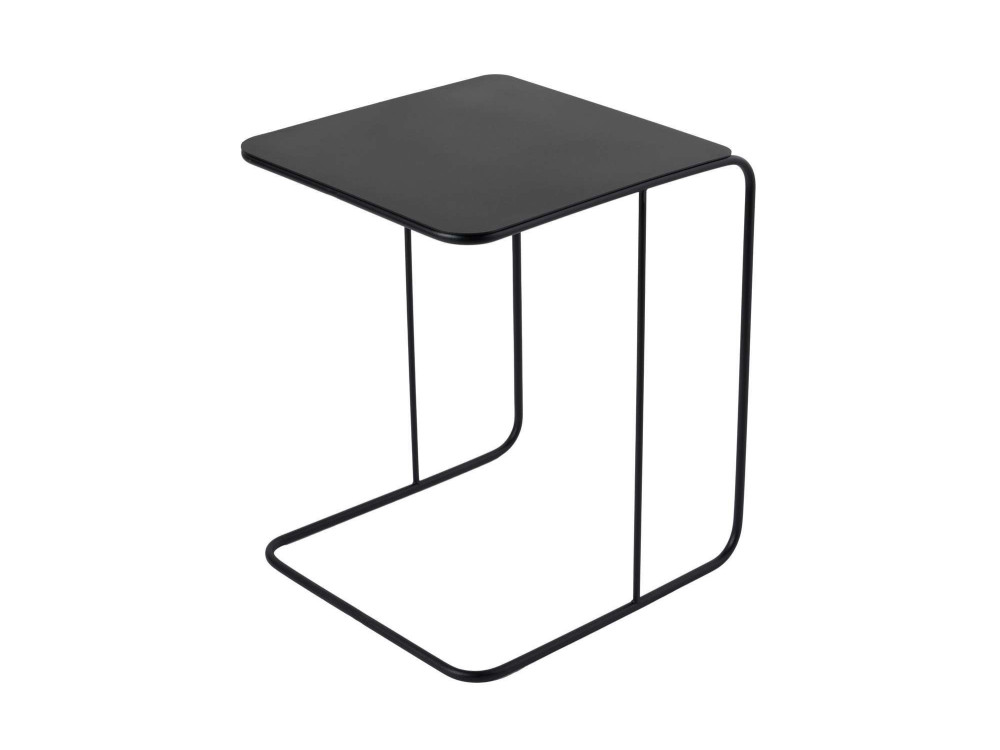 Mesa auxiliar de metal "Poet" 47 x 46 x 57 cm - Negro