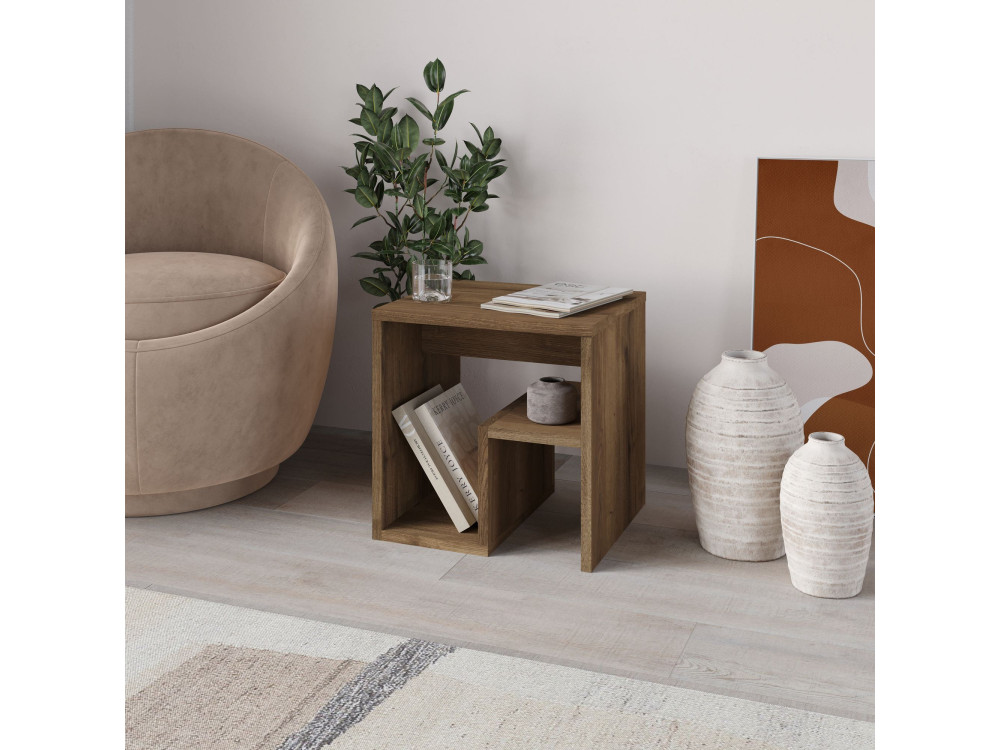 Mesa auxiliar de madera "Bon" 40 x 35 x 40 cm - Hitit