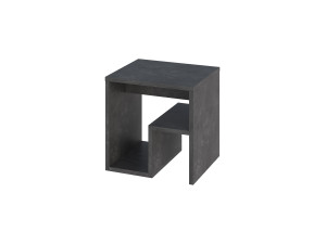 Mesa auxiliar de madera "Bon" 40 x 35 x 40 cm - Gris retro