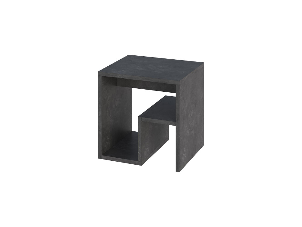 Mesa auxiliar de madera "Bon" 40 x 35 x 40 cm - Gris retro