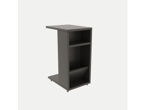 Mesa auxiliar de madera "Filinta" - 30 x 40 x 63 cm - Gris antracita