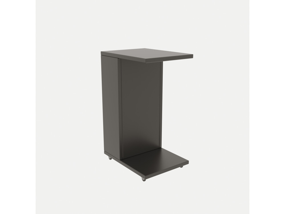 Mesa auxiliar de madera "Filinta" - 30 x 40 x 63 cm - Gris antracita