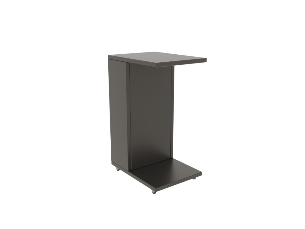 Mesa auxiliar de madera "Filinta" - 30 x 40 x 63 cm - Gris antracita