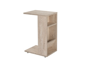 Mesa auxiliar de madera "Filinta" - 30 x 40 x 63 cm - Travertino