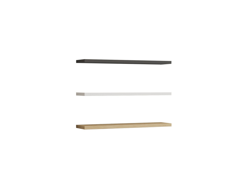 Estante de pared de madera "Boss" - 60 x 1 x 14 cm - Zafiro, Antracita, Blanco