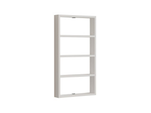 Estantería de pared de madera "Quatro" - 43 x 9 x 80 cm - Blanco