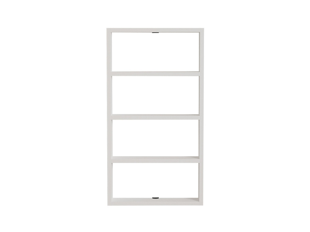 Estantería de pared de madera "Quatro" - 43 x 9 x 80 cm - Blanco
