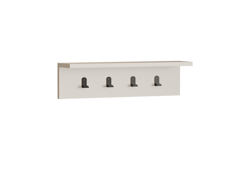Estantería de pared de madera "Ayla" - 60 x 16 x 14 cm - Blanco