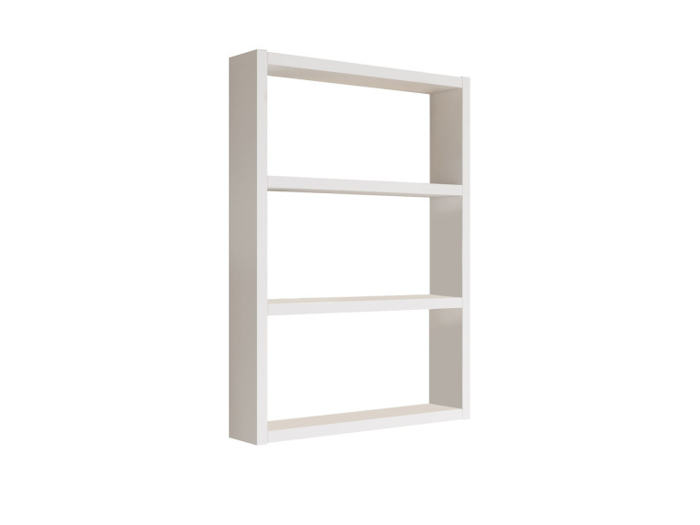 Estantería de pared de madera "PR1" - 43 x 9 x 60 cm - Blanco