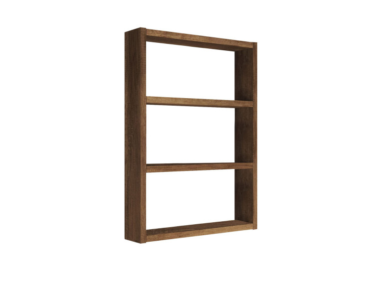 Estantería de pared de madera "PR1" - 43 x 9 x 60 cm - Nogal