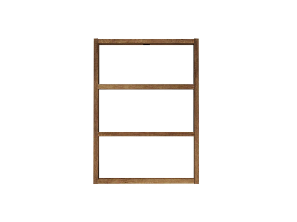 Estantería de pared de madera "PR1" - 43 x 9 x 60 cm - Nogal
