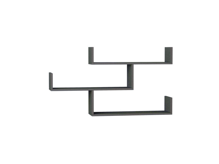 Estantería de pared de madera "Tibet" - 120 x 22 x 67 cm - Antracita