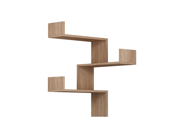 Estantería de pared de madera "Luksa" - 60 x 90 x 60 cm - Roble