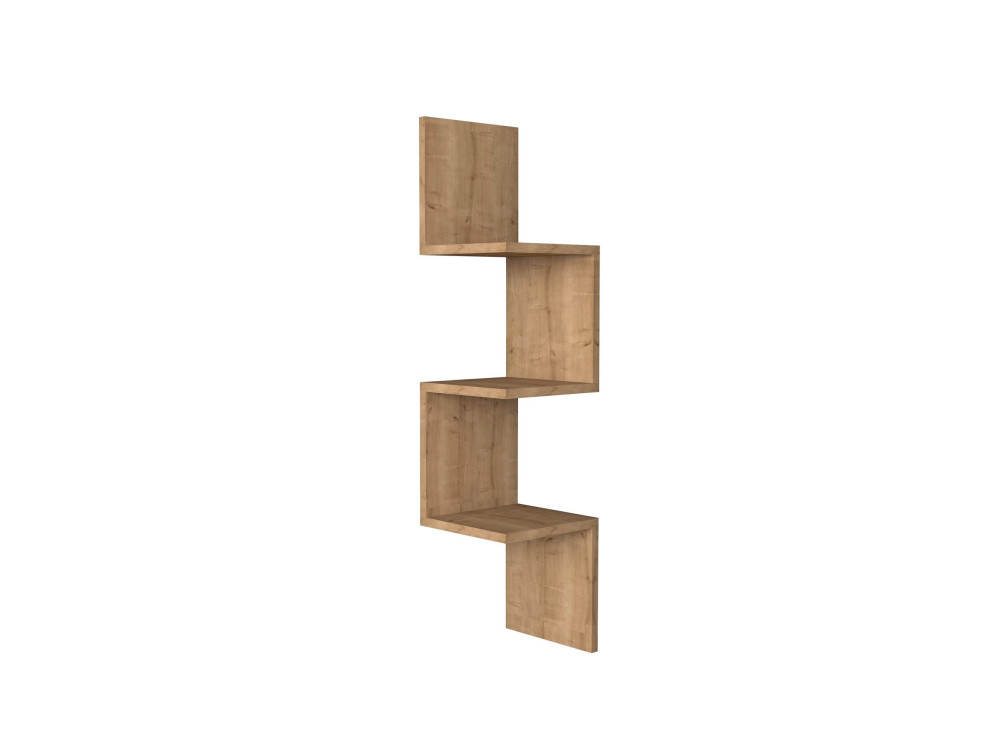 Estantería de pared de madera "Zikzak" - 25 x 25 x 105 cm - Saphir