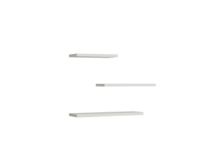 Estante de pared de madera "Leila" - 50 x 14 x 2 cm - Blanco