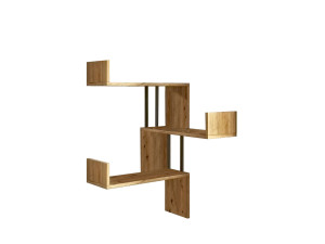 Estantería de pared de madera "VG17" - 60 x 60 x 109 cm - pino atlántico