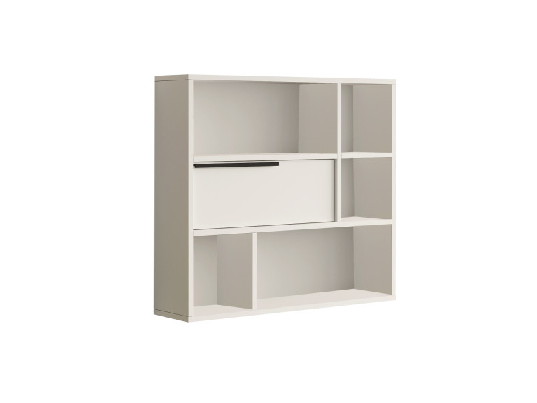 Estante de pared de madera "Calvin" - 90 x 22 x 81 cm - Blanco