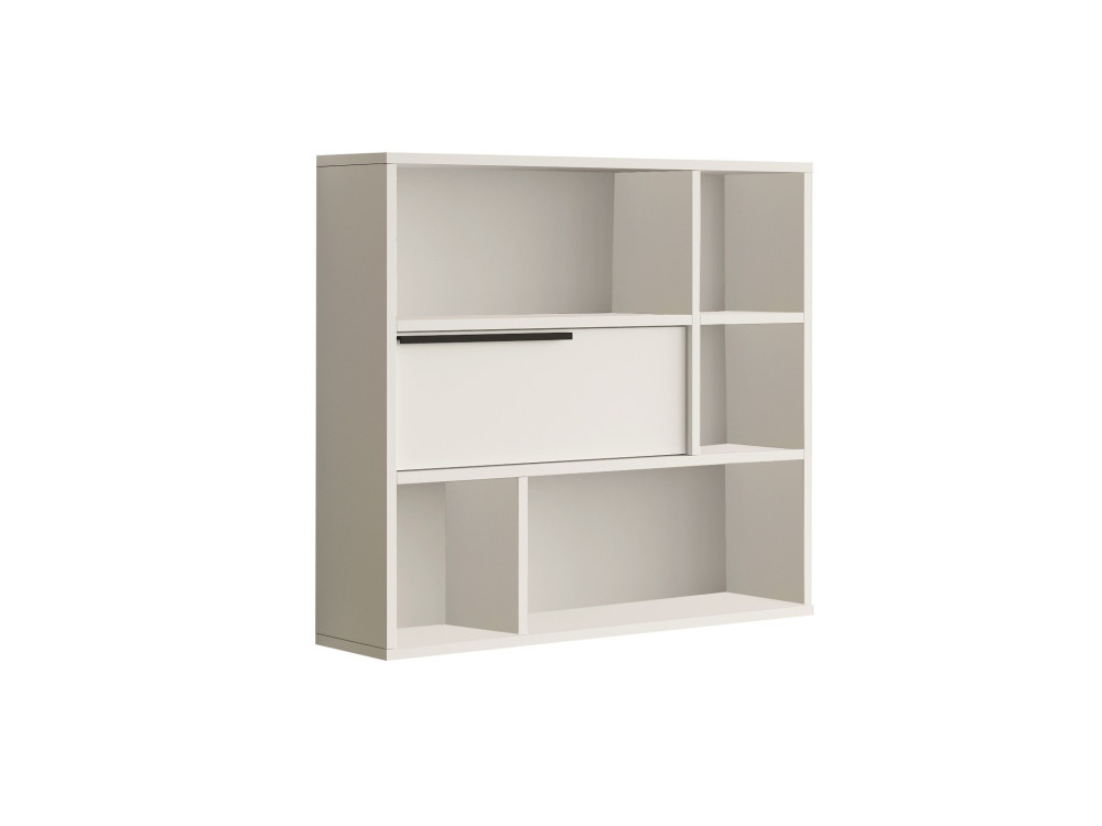 Estante de pared de madera "Calvin" - 90 x 22 x 81 cm - Blanco