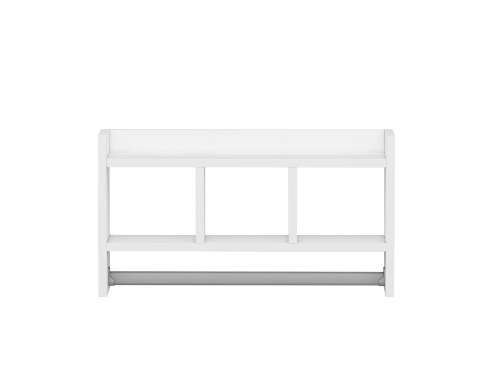 Estantería de pared de madera "Asya" - 63 x 14 x 35 cm - Blanco