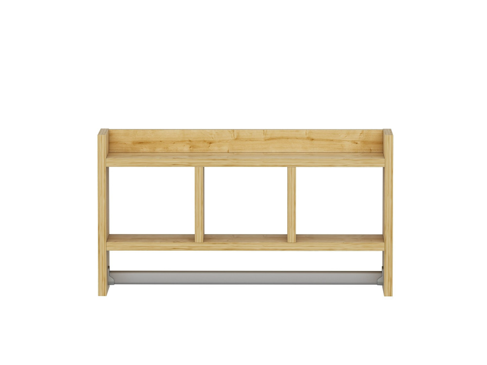 Estantería de pared de madera "Asya" - 63 x 14 x 35 cm - Beige