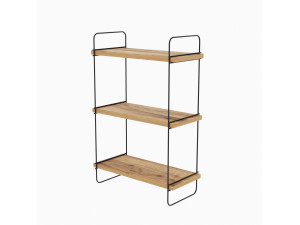 Estantería de pared de madera "Pulalis" - 40 x 20 x 66 cm - Beige