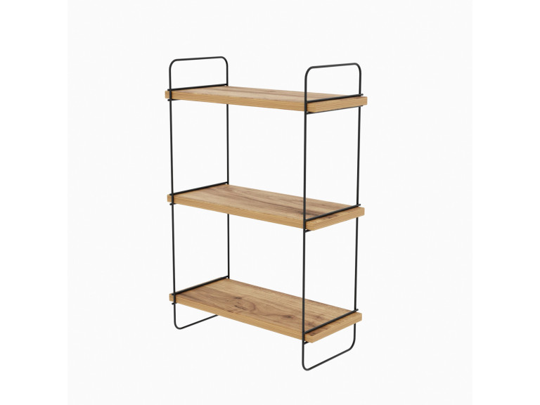 Estantería de pared de madera "Pulalis" - 40 x 20 x 66 cm - Beige
