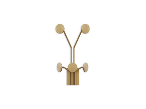 Gancho de pared de metal "Jirafa" - 24 x 16 x 40 cm - Oro