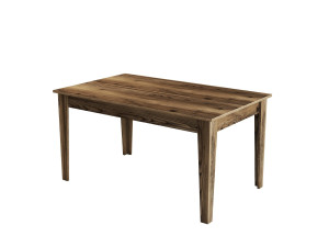 Mesa de comedor de madera "Milan500" - 145 x 88 x 75 cm - Marrón