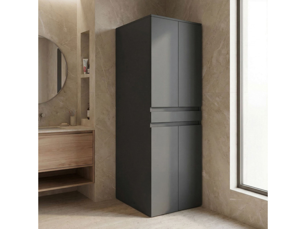 Mueble para lavadora «Neve 70» - 70 x 73 x 193 cm - Antracita mate