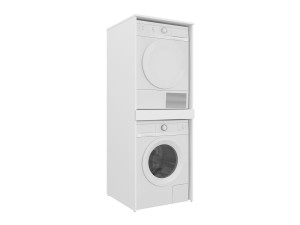 Mueble para lavadora «Linfa 70» - 70 x 73 x 193 cm - Blanco mate