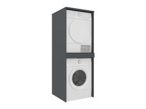 Mueble para lavadora «Linfa 70» - 70 x 73 x 193 cm - Antracita mate