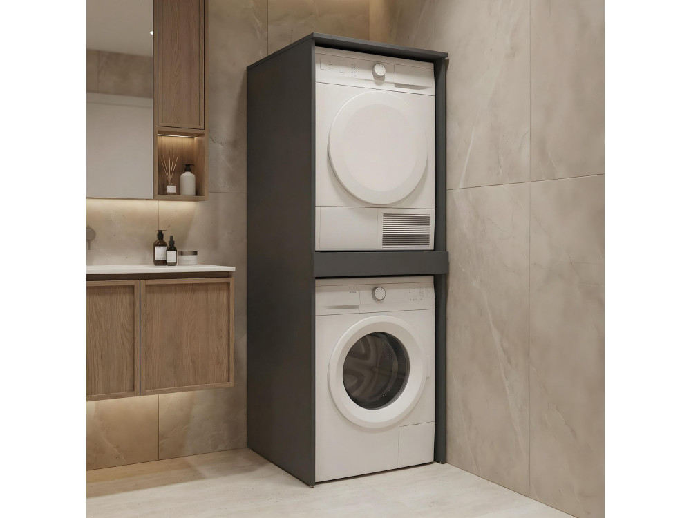 Mueble para lavadora «Linfa 70» - 70 x 73 x 193 cm - Antracita mate