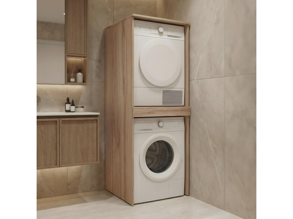 Mueble para lavadora «Linfa 70» - 70 x 73 x 193 cm - Roble