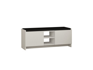 Zapatero de madera "Zulla" - 110 x 37 x 43 cm - Blanco