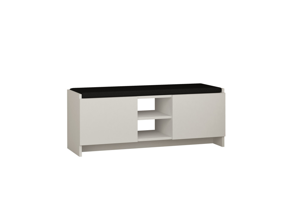 Zapatero de madera "Zulla" - 110 x 37 x 43 cm - Blanco