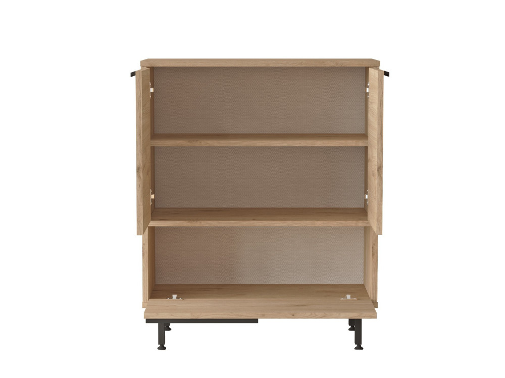 Zapatero de madera "Calvin" - 74 x 35 x 90 cm - Marrón