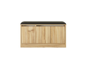 Mueble zapatero de madera "Mirko" - 90 x 35 x 45 cm - Beige