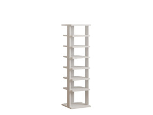 Mueble zapatero de madera "Ayka" - 30 x 30 x 110 cm - Blanco