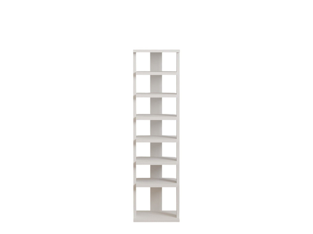 Mueble zapatero de madera "Ayka" - 30 x 30 x 110 cm - Blanco