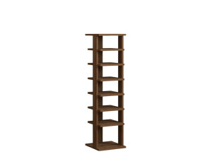 Mueble zapatero de madera "Ayka" - 30 x 30 x 110 cm - Marrón